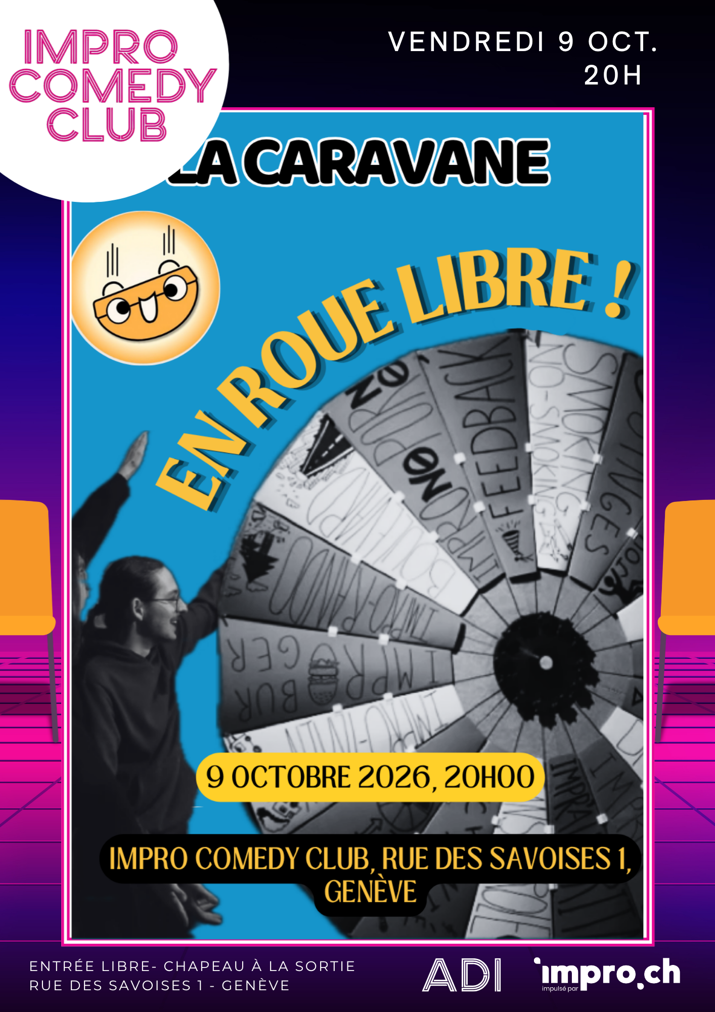 La caravane en roue libre