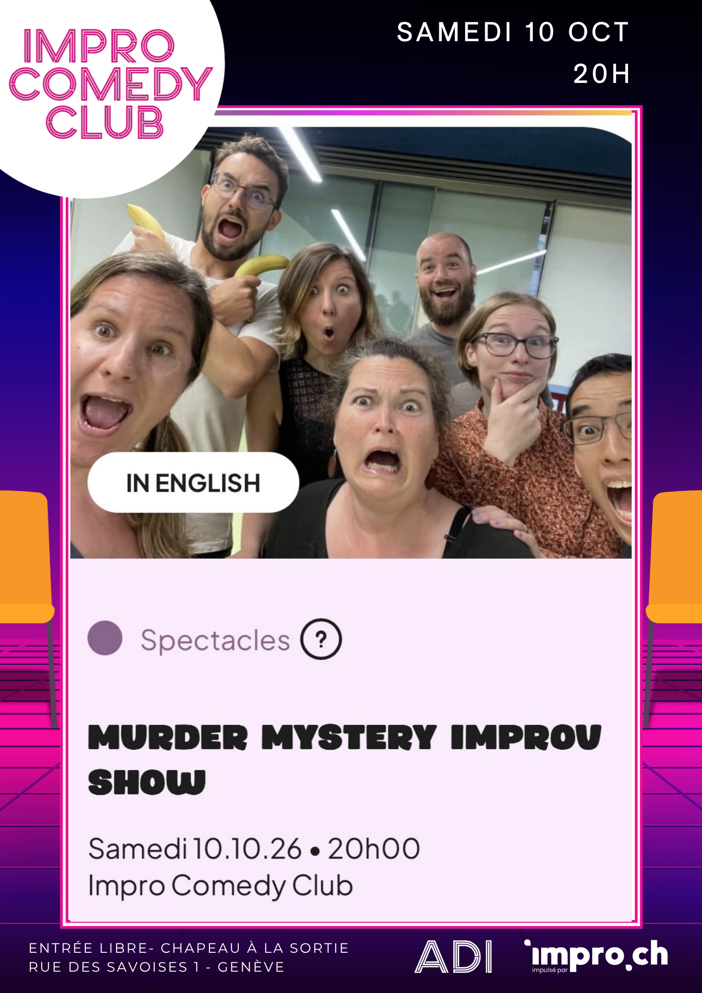 Murder mystery improv show