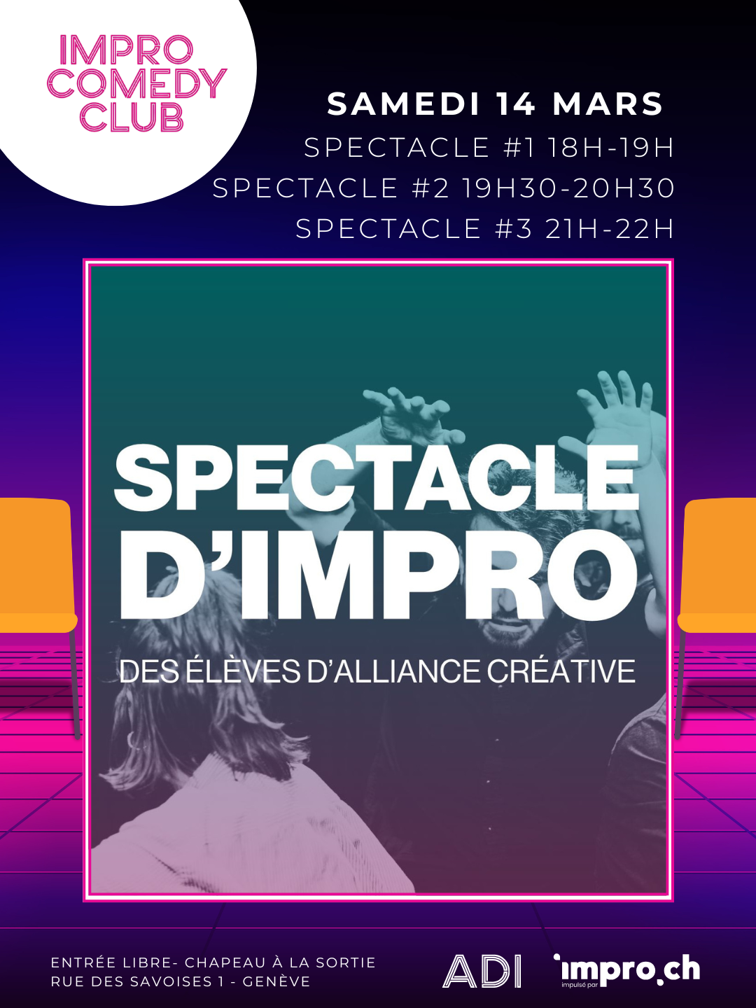 Spectacle d’impro des élèves d’Alliance Créative